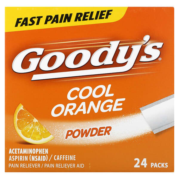 Goody's, 두통 분말, 쿨 오렌지, 24팩