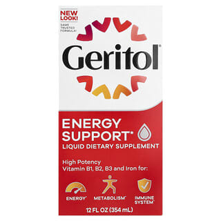 Geritol, Suplemento líquido con vitaminas B y hierro, 354 ml (12 oz. líq.)