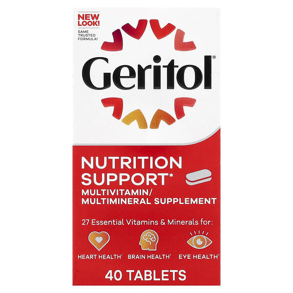 Geritol, Multivitamin/Multimineral Supplement, 40 Tablets