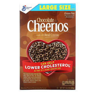 General Mills, Edición limitada, Cheerios de chocolate con formas de corazones felices, 405 g (14,3 oz)