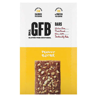 The GFB, Barritas sin gluten, Mantequilla de maní`` 12 barritas, 58 g (2,05 oz)