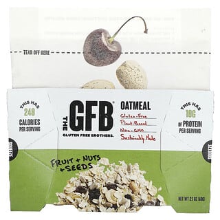 The GFB, Gluten Free Oatmeal, Fruit + Nut + Seeds, 2.1 oz (60 g)