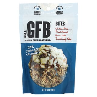 The GFB, Bocadillos sin gluten, Chocolate negro y almendras`` 113 g (4 oz)