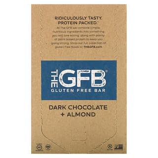 The GFB, Barritas sin gluten, Chocolate negro y almendras`` 12 barritas, 58 g (2,05 oz) cada una