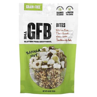 The GFB, Bocadillos sin gluten, Plátano y frutos secos`` 113 g (4 oz)
