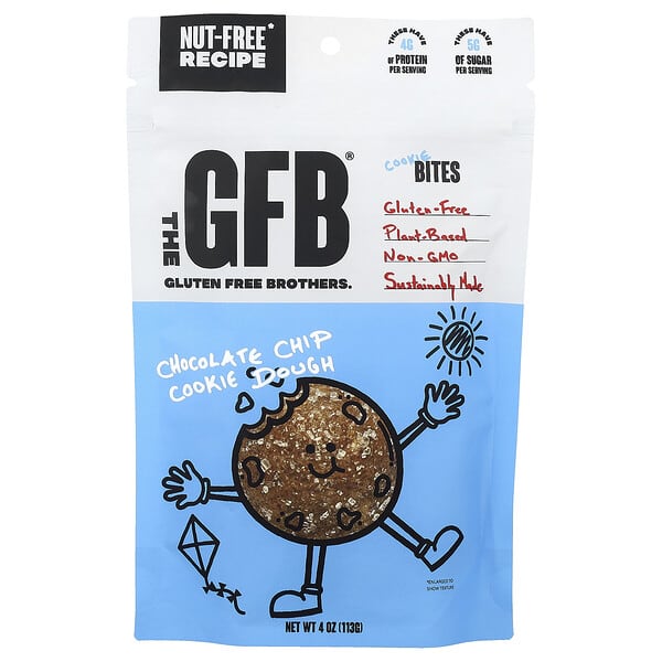 The GFB, Gluten Free Cookie Bites, Chocolate Chip Cookie Dough, 4 oz (113 g)