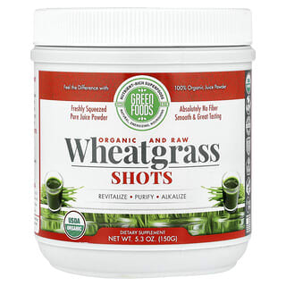 Green Foods, Shots de Grama de Trigo Orgânica e Crua, 150 g (5,3 oz)
