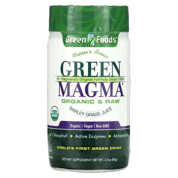 Green Foods, グリーンマグマ、大麦若葉ジュースパウダー、2.8 oz (80 g)