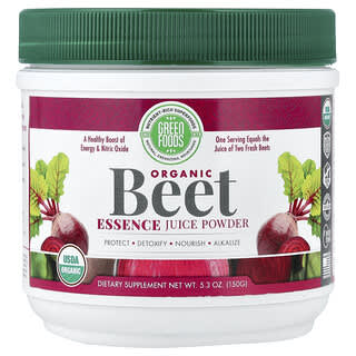 Green Foods, Organic Beet Essence Juice Powder, 5.3 oz (150 g)