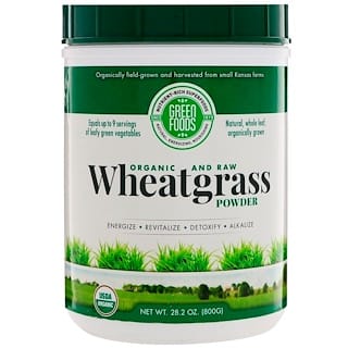 Green Foods, Organic and Raw, Wheatgrass Powder, 28.2 oz (800 g)
