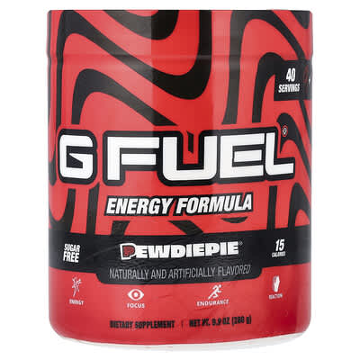 G FUEL, Energy Help Formula, PewDiePie, 9.9 oz (280 g)