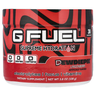 GFUEL, Supreme Hydration, PewDiePie® Lingonberry, 108 g (3,8 oz.)