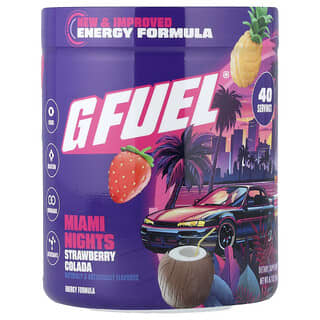 G FUEL, Energy Formula, Miami Nights, Strawberry Colada, 8.7 oz (248 g)