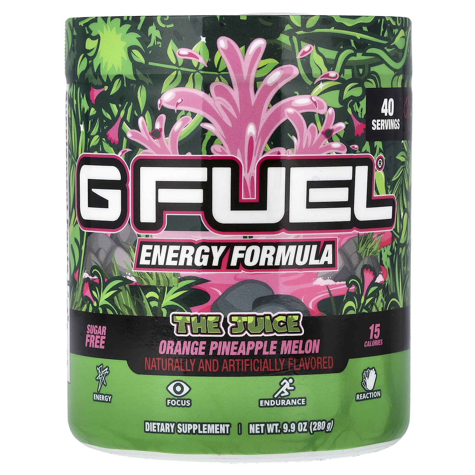 GFUEL, Energy Formula, The Juice, апельсин, ананас и дыня, 280 г (9,9 унции)