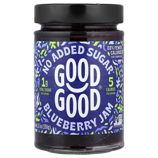 GOOD GOOD, 블루베리 잼, 330g(12oz)