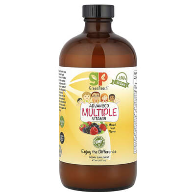 GreenPeach, Advanced Multiple Vitamin, Mixed Fruit, 16 fl oz (473 ml)