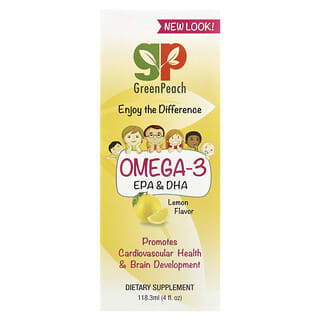 غرين بيتش‏, Omega 3 EPA و DHA ، ليمون ، 4 أونصات سائلة (118.3 مل)