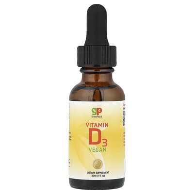 GreenPeach, Vegan Vitamin D3, 40 mcg (1600 IU), 1 fl oz (30 ml)