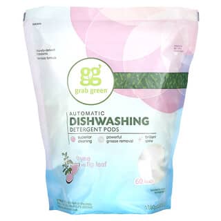 Grab Green, 自動食洗器用洗剤。タイムとイチジクの葉を使用。2 lbs 4 oz (1080 g)