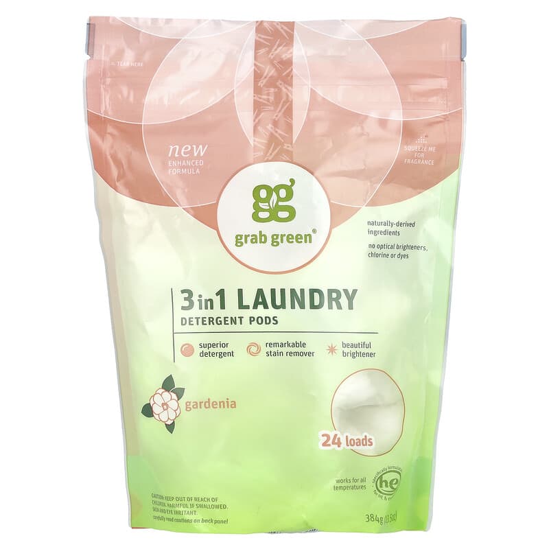 Grab Green 洗濯洗剤ポッド　60個　iHerb 楽天市場】【POINT20倍☆7/30 0:00〜23:59限定】Grab Green 3in1
