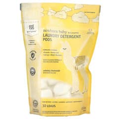 Grab Green, Laundry Detergent Pods, Newborn Baby, 0-4 Months, Calming Chamomile with Essential Oils, 30 Loads, 1.05 lbs (480 g)