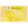 Dryer Sheets, Newborn Baby, Calming Chamomile with Essential Oils, 0-4 Months, 30 Compostable Sheets