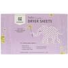 Dryer Sheets, Baby, Dreamy Rosewood with Essential Oils, 5+ Months, 50 Compostable Sheets