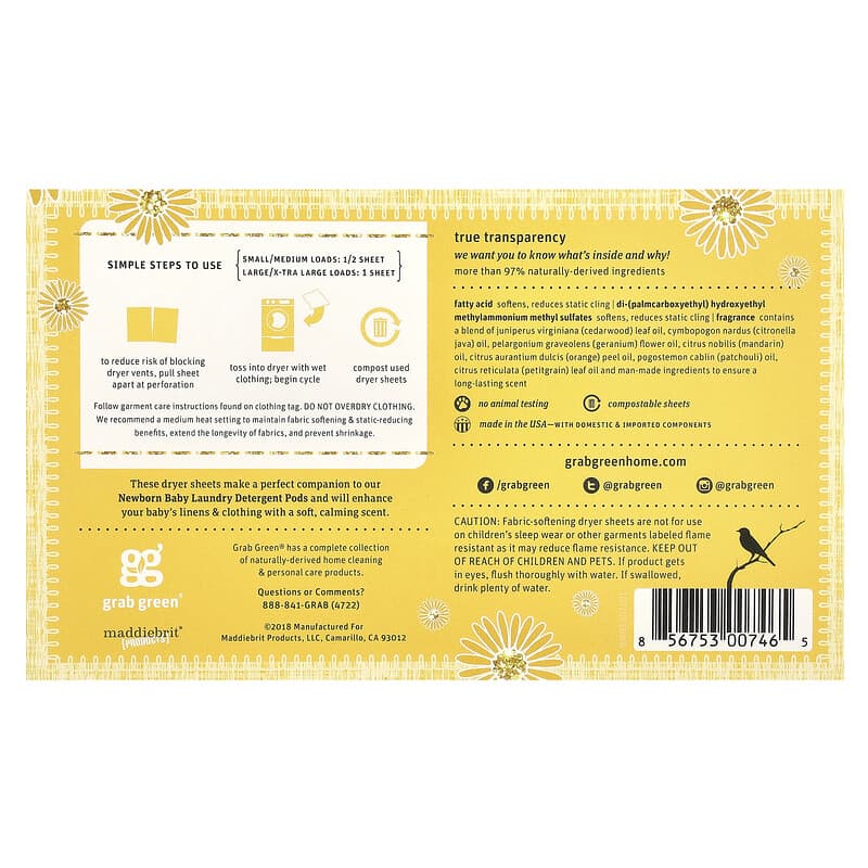 Baby dryer sheets discount