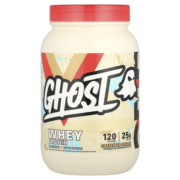 Ghost, Whey Protein, Coffee Ice Cream, 2 lb (924 g)