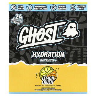 Ghost, Hydratatie, Lemon Crush, 24 sticks, 9 g per stuk