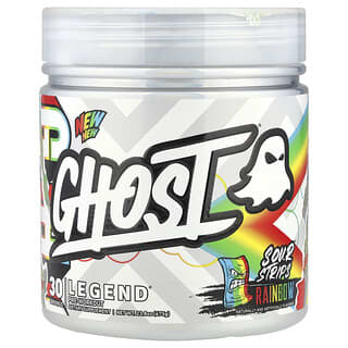 Ghost, Legend® Pre-Workout, Sour Strips® Rainbow, 23.8 oz (675 g)