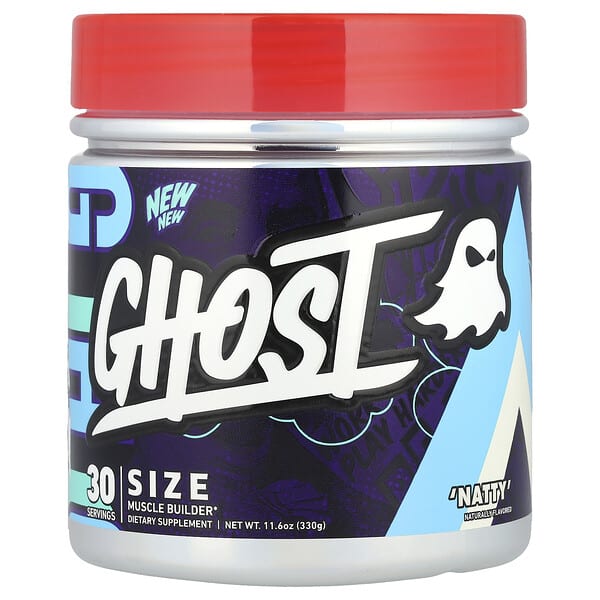 Ghost Size, Muscle Builder, 'Natty', 11.6 oz (330 g)