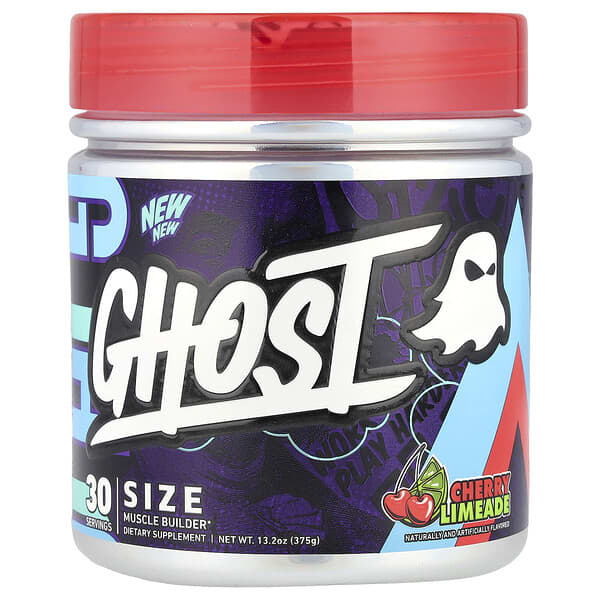 Ghost, 大小，增肌劑，櫻桃檸檬水味，13.2 盎司（375 克）
