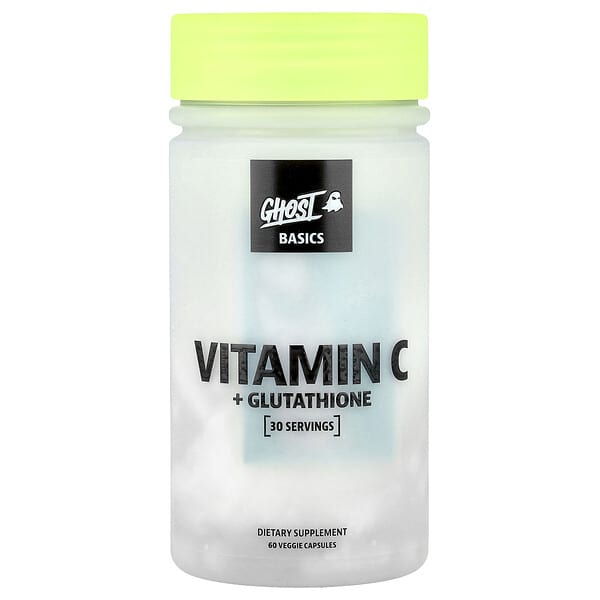 Ghost Basics, Vitamin C + Glutathione, 60 Veggie Capsules
