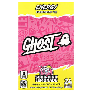 Ghost, Смесь энергетического напитка, розовый лимонад, 24 тикета для приготовления напитка, 0,26 унции (7,5 г)