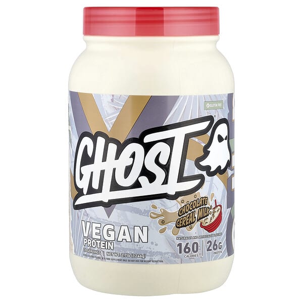 Ghost, Proteína Vegana, Chocolate Cereal Milk®, 1.246 g (2,7 lb)