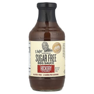 G Hughes, Sugar Free BBQ Sauce, Hickory, 18 oz (510 g)