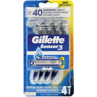 Gillette, Sensor3 Comfortgel Disposable Razors, 4 Razors