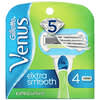 Cartuchos para afeitadora Venus, Extrasuave, 4 cartuchos