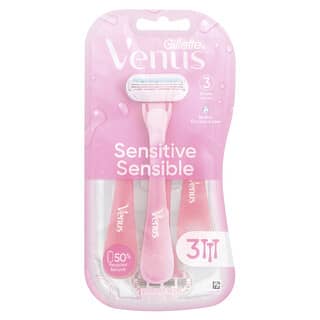 Gillette, Venus, Sensitive, 3 Disposable Razors