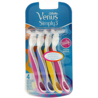 Gillette, Venus, Simply 3 Disposable Razor, 3 Disposable Razor, 4 Razors