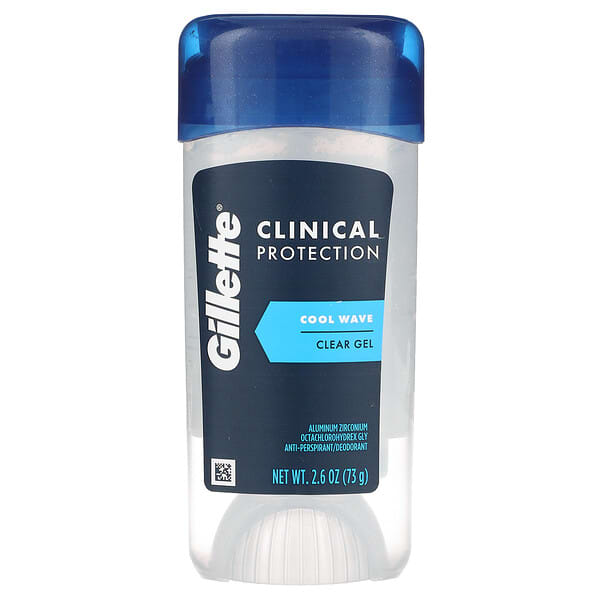 Gillette, Clinical Protection, Antiperspirant/Deodorant, Cool Wave, 2.6