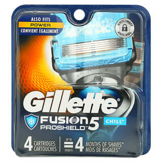 Gillette, Fusion5 Proshield, Chill, 4 cartuchos