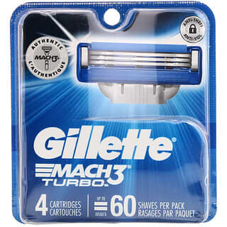 Gillette, Mach3 Turbo, 4 Cartridges
