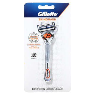 Gillette, Skinguard, Razor, 2 Cartridges
