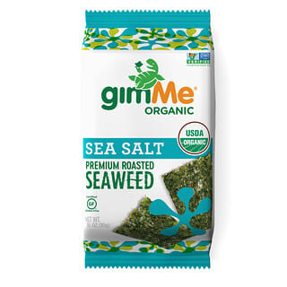 gimMe, Algas marinas tostadas prémium, sal marina, 10 g (0,35 oz)