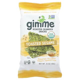 gimMe, 볶은 김 스낵, 볶은 참깨, 10g(0.35oz)