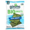 gimMe, Roasted Seaweed, Big Sheets, Sea Salt, 0.92 oz (26 g)