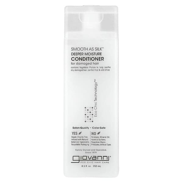 Giovanni, Smooth As Silk, 디퍼 모이스처 컨디셔너, 250ml(8.5fl oz)