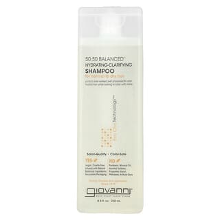 Giovanni, 50:50 Balanced, Shampooing hydratant et clarifiant, Pour cheveux normaux à secs, 250 ml